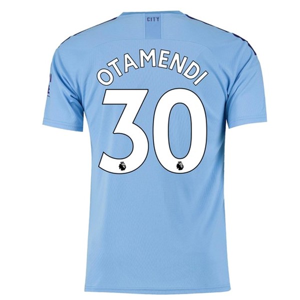 Camiseta Manchester City NO.30 Otamendi Primera equipo 2019-20 Azul